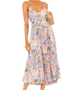aneira floral tiered maxi dress Astr The Label Aneira Maxi Dress